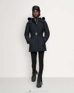 Moose Knuckles Alpharetta Jacket Naisten Takit Mustat Mustat | 15RXGZMSP