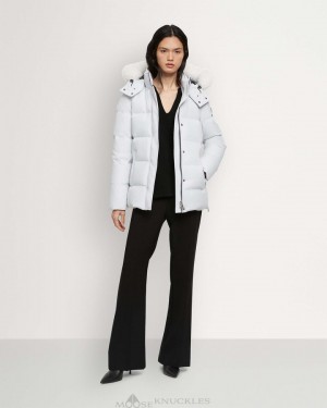 Moose Knuckles Cloud 3q Jacket Shearling Naisten Takit Milky Way / Natural Shearling | 86OPLCFRB
