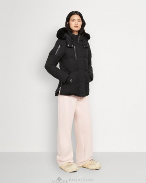 Moose Knuckles Cloud 3q Jacket Shearling Naisten Takit Mustat Mustat | 39AXFNUCO