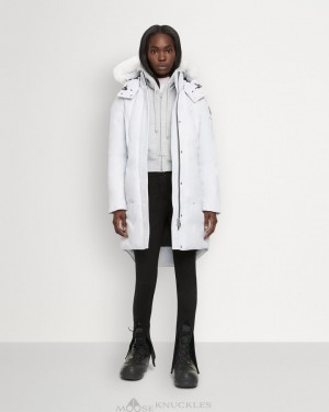 Moose Knuckles Cloud Parka Shearling Naisten Parkas Nimbus Cloud / Natural Shearling | 47XKDBHEZ