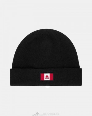 Moose Knuckles Ferris Beanie Naisten Hatut Mustat | 86ADSQFRG