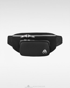 Moose Knuckles Logo Hip Pouch Naisten Laukut Mustat | 02NRGXBAW