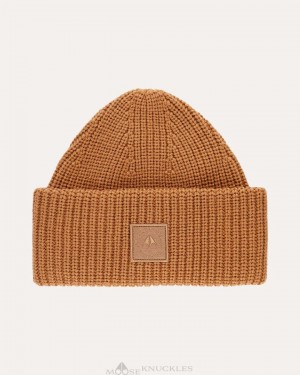 Moose Knuckles Neige Beanie Miesten Baseball caps Wood Smoke | 64WRKNGXS