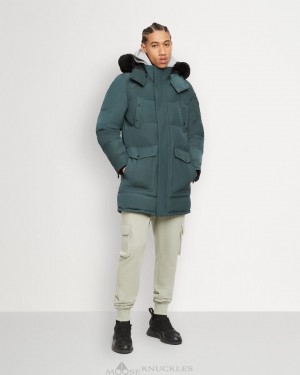 Moose Knuckles Onyx Big Ridge Parka Shearling Miesten Parkas Mustat | 21YJOZWRF