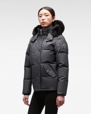 Moose Knuckles Original 3q Fur Naisten Takit Mustat | 28EUOVKYX