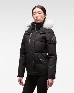 Moose Knuckles Original 3q Fur Naisten Takit Mustat | 96XLVQIKO