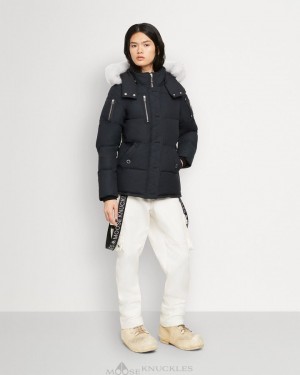 Moose Knuckles Original 3q Shearling Naisten Takit Laivastonsininen | 18KWOJNHC