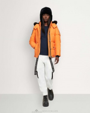 Moose Knuckles Original 3q Shearling Naisten Takit Oranssi Mustat | 73ALISEGH