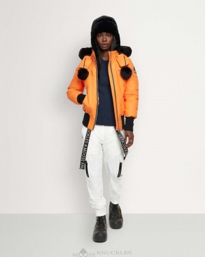Moose Knuckles Original Debbie Bomber Shearling Naisten Bomber Takki Oranssi Mustat | 93TPYLZOW