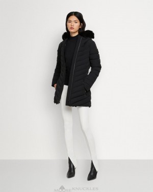 Moose Knuckles Roselawn Jacket Naisten Takit Mustat Mustat | 39SGTMYVK
