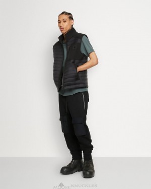 Moose Knuckles Sherwood Vest Miesten Vests Mustat Mustat | 65JZWAMLQ