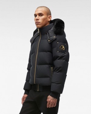 Moose Knuckles Stagg Bomber Miesten Bomber Takki Mustat Mustat | 79FPMVJYQ